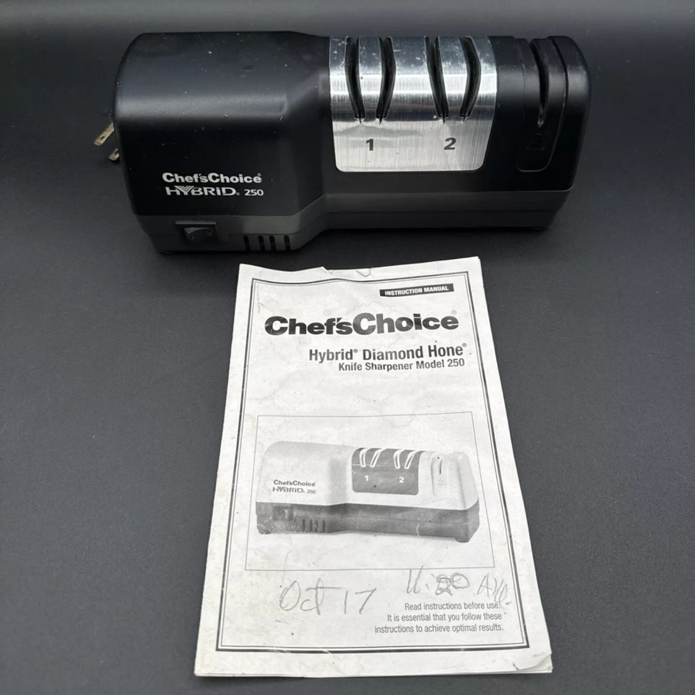 Chef's Choice Diamond Hone 3-Stage 250 Hybrid Knife Sharpener Tested